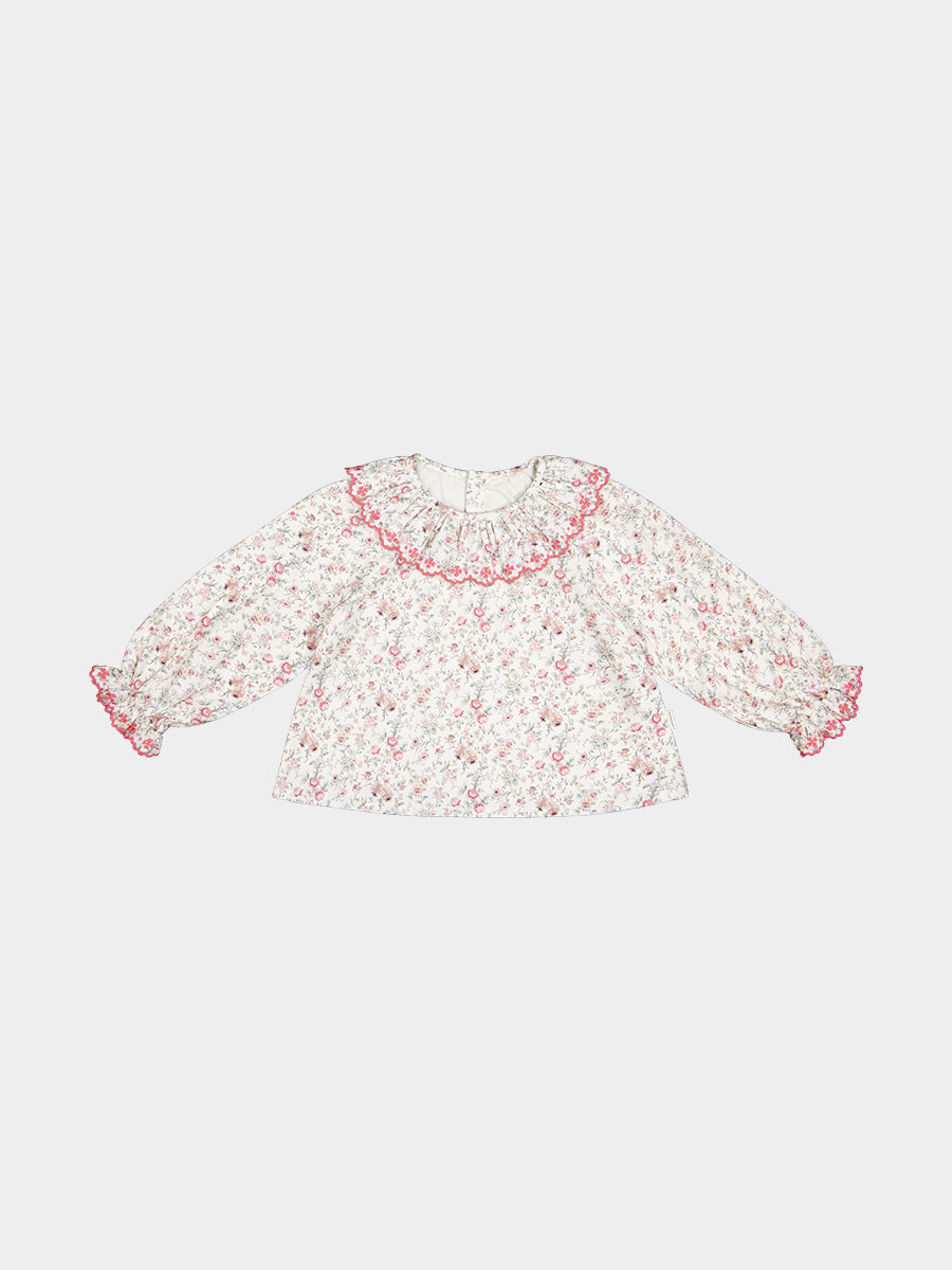 Liverpool Floral Shirt, Alpine Meadow, Beige – view 2