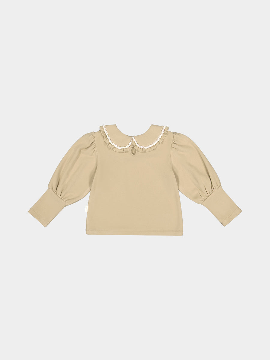 Vienna Pearl Top, Khaki – view 7
